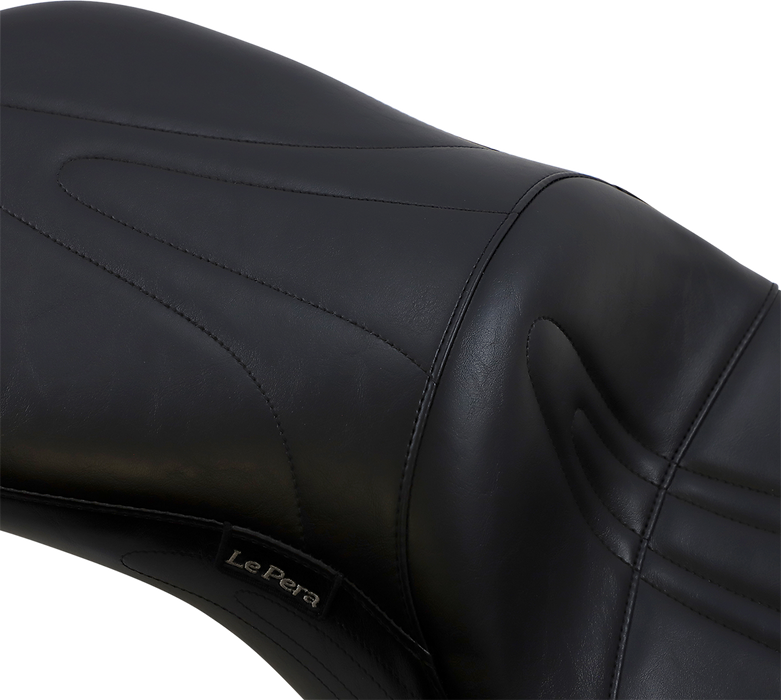 LE PERA Sorrento 2-Up Seat - Stitched - Black - FLHR '02-'07 LH-907RK