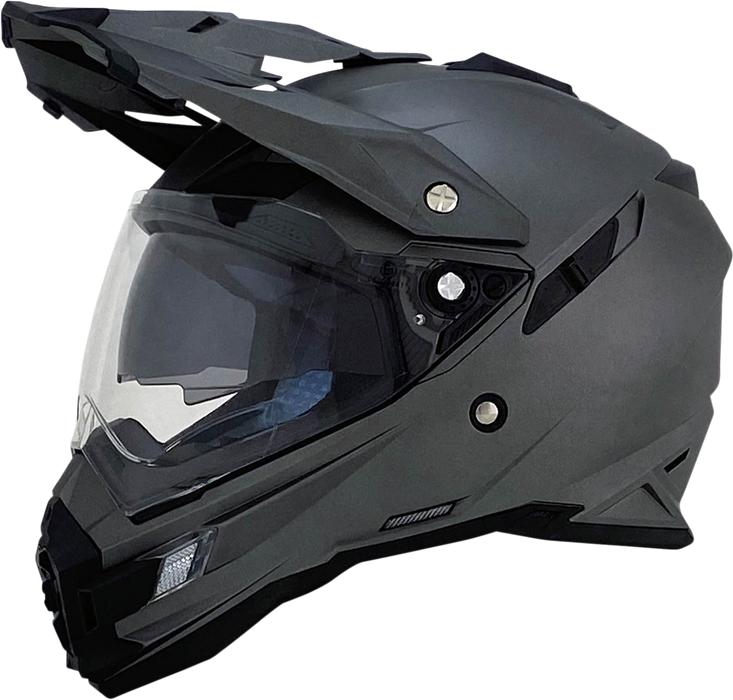 AFX FX-41DS Motorcycle Helmet - Frost Gray - XL 0110-3764