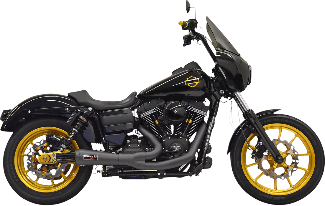 BASSANI XHAUST Ripper 2:1 Exhaust System - Black 1D6B