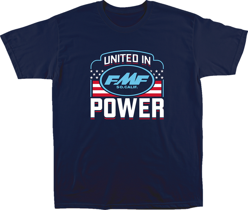 FMF United in Power T-Shirt - Navy - Large SP23118910NVYL 3030-23074