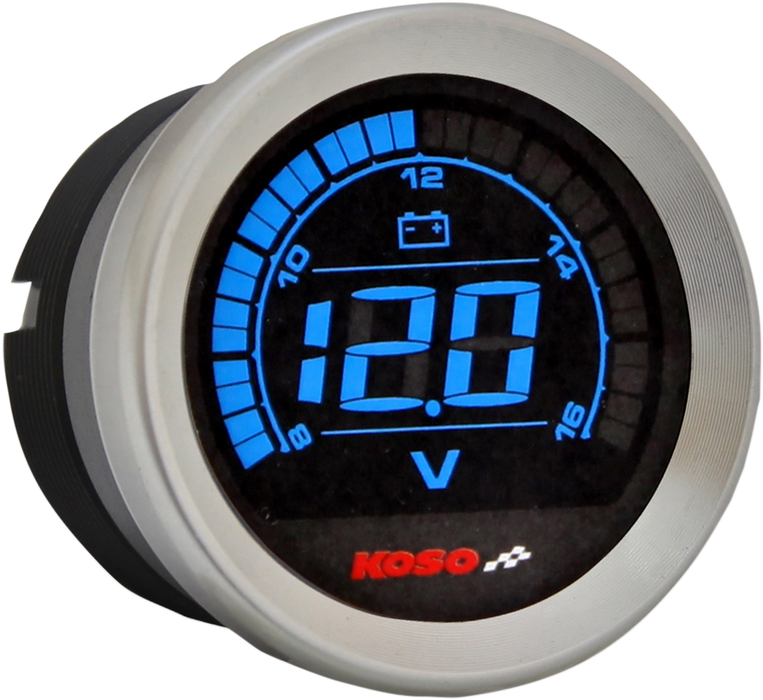 KOSO NORTH AMERICA 2" Voltmeter Gauge - Chrome BA050300