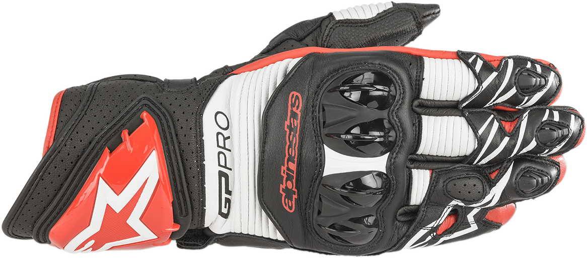 ALPINESTARS GP Pro R3 Gloves - Black/White/Bright Red - XL 3556719-1304-XL