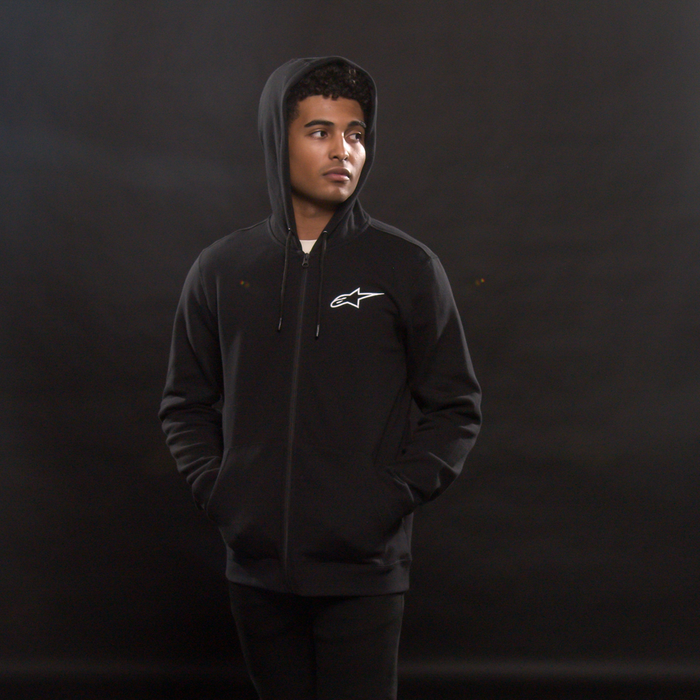 ALPINESTARS Ageless Zip Hoodie - Black/White - XL 1212536001020XL