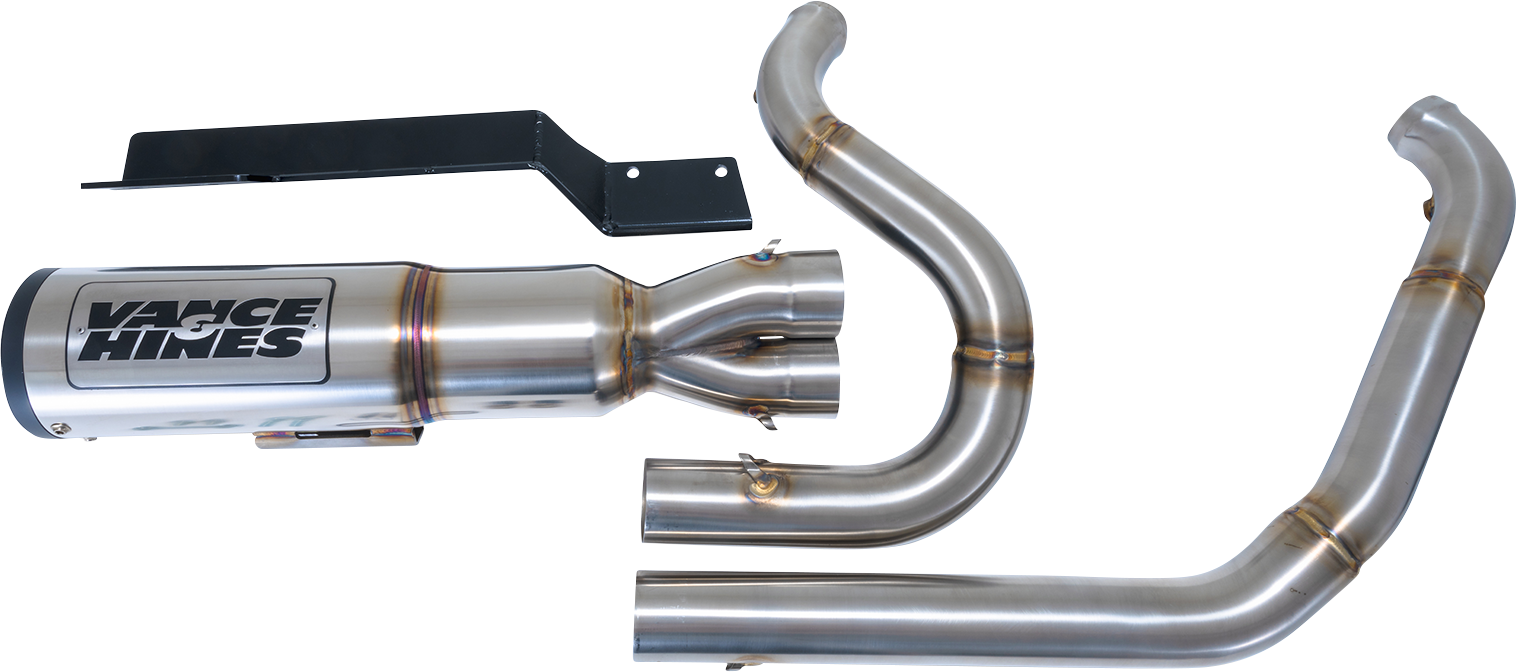 VANCE & HINES Hi-Output RR Exhaust System - Brushed 27321