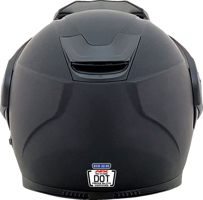 AFX FX-111DS Motorcycle Helmet - Matte Black - Small 0140-0121