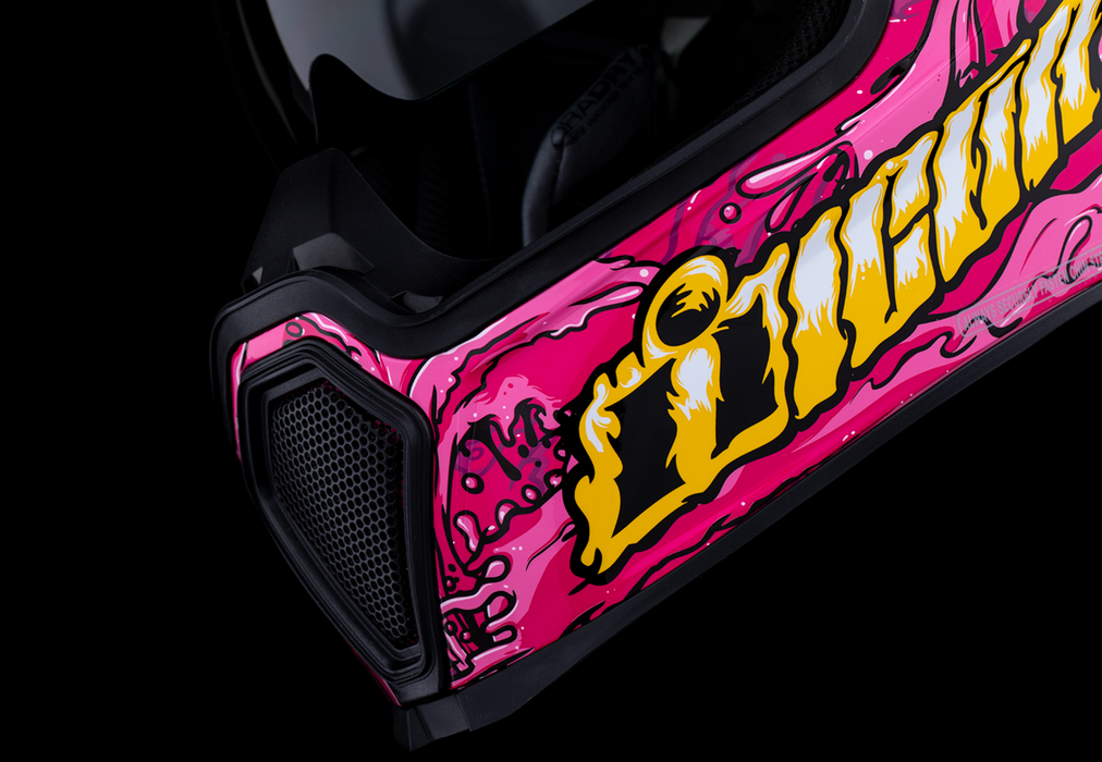 ICON Airflite™ Motorcycle Helmet - Snack Attack - MIPS® - Pink - XS 0101-16921