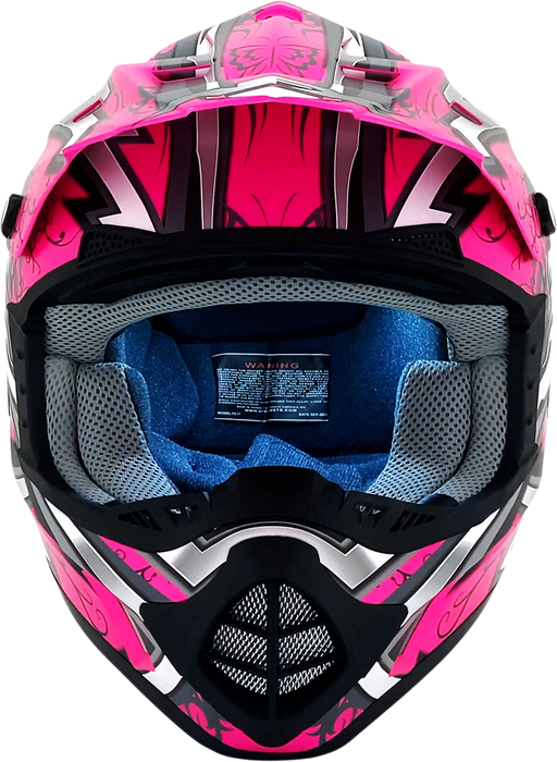 AFX Fx-17y Helmet - Butterfly - Matte Hot Pink - Medium 0111-1379