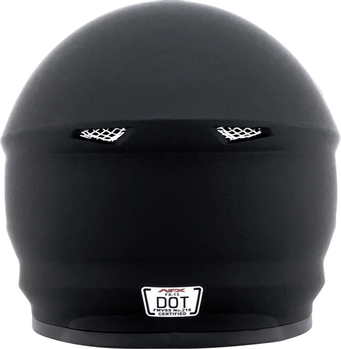 AFX FX-15 Motorcycle Helmet - Matte Black - Medium 0110-8006