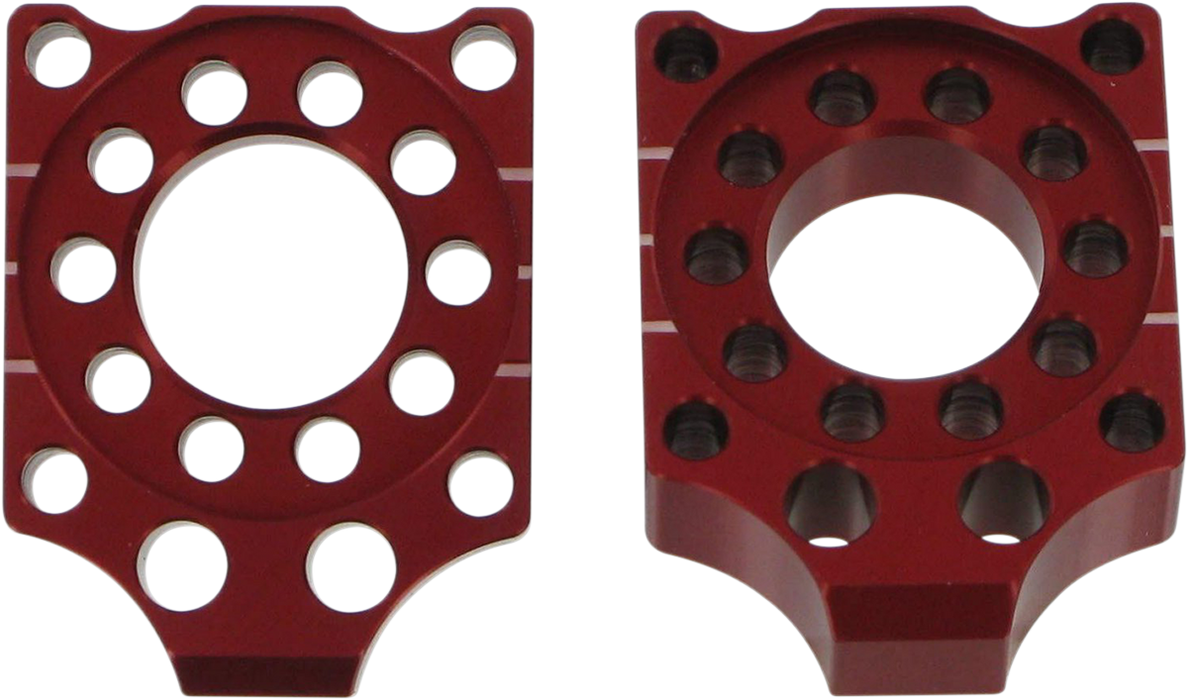 PRO CIRCUIT Axle Blocks - Honda CRF150R - Red HAB07