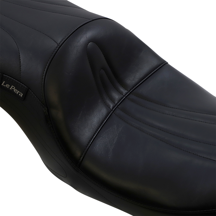 LE PERA Sorrento 2-Up Seat - Stitched - Black - FLHR '02-'07 LH-907RK