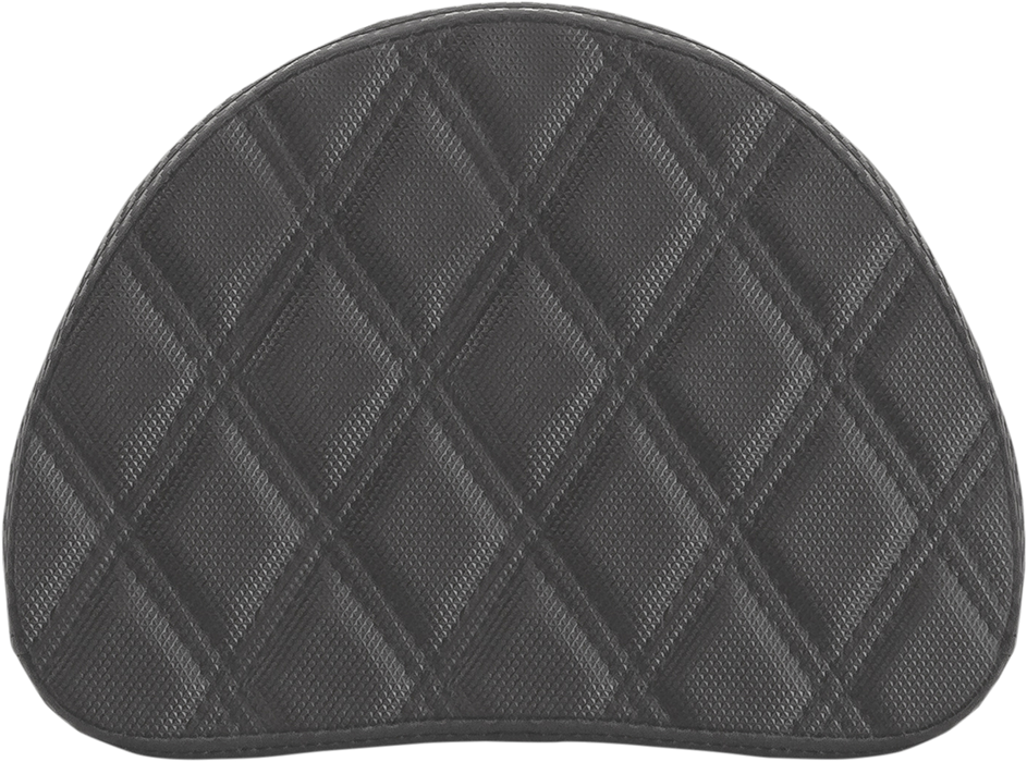 SADDLEMEN Sissy Bar Pad - Lattice Stitched - Black 0513SDC