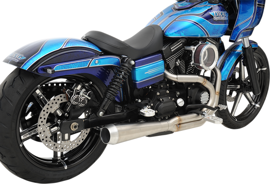 BASSANI XHAUST Road Rage 3 Exhaust - Stainless  1991-2017 Dyna /Fat Bob 1D1SS