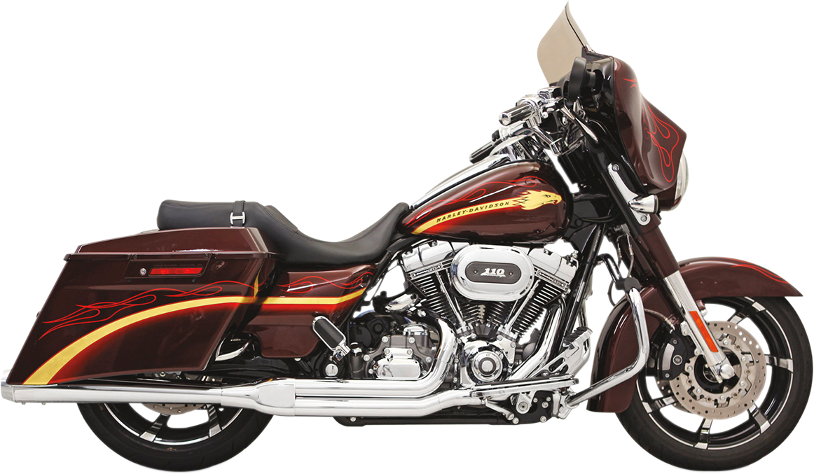 BASSANI XHAUST Road Rage 2:1 Exhaust - Chrome FLH-737