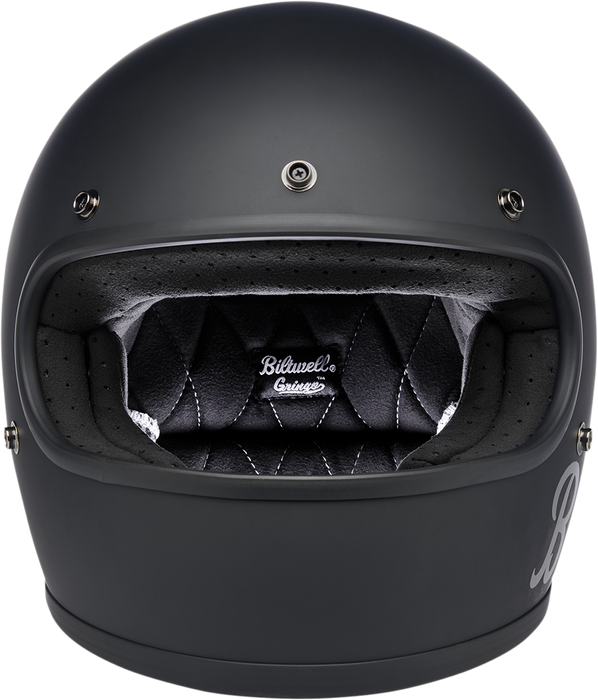 BILTWELL Gringo Motorcycle Helmet - Flat Black Factory - Large 1002-638-104