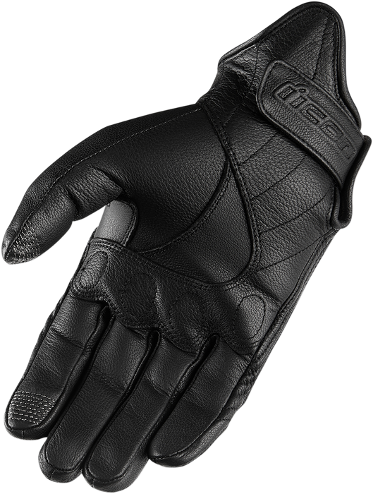 ICON Pursuit Classic™ Women's Leather Motorcycle Gloves - Black - XL 3301-3840