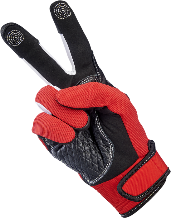 BILTWELL Baja Gloves - Red - Medium 1508-0801-303