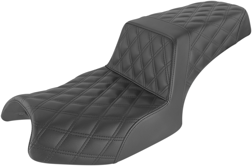 SADDLEMEN Step Up Seat - Full Lattice - Black - Challenger I20-06-175