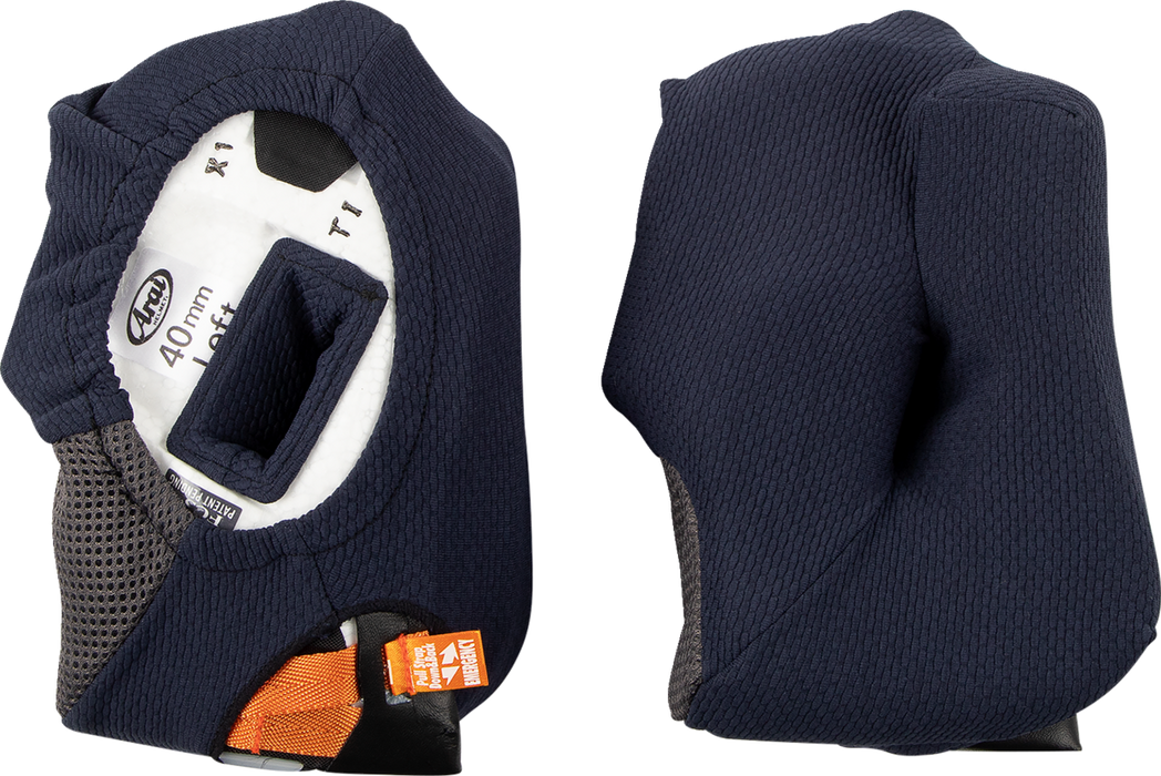 ARAI Corsair-X/Quantum-X/Signet-X Cheek Pads - 40 mm 05-5703