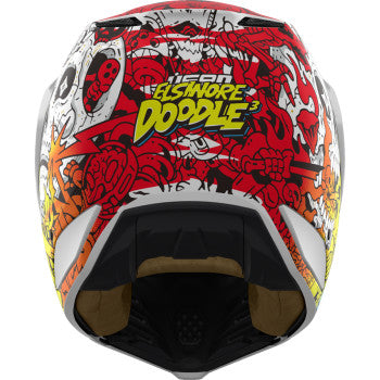 ICON Elsinore™ Helmet - Doodle 3 - White - Medium 0104-3439