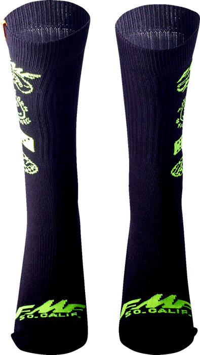 FMF Stacked Socks - Black - One Size SP22194904 3431-0733