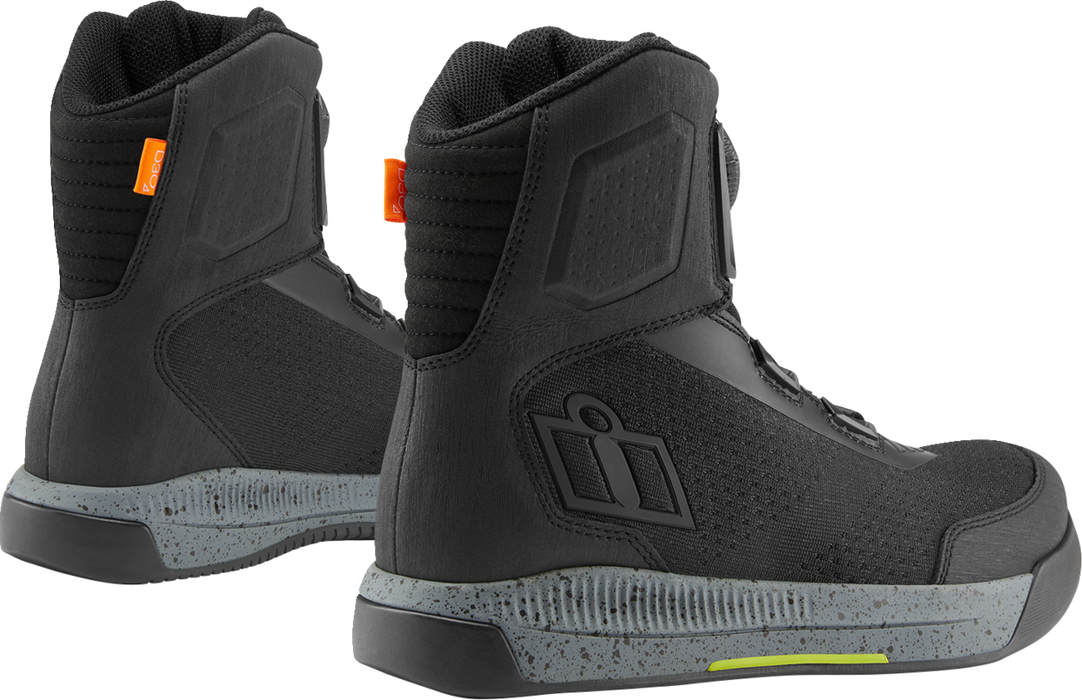 ICON Overlord™ Vented CE Boots - Black - Size 10.5 3403-1262