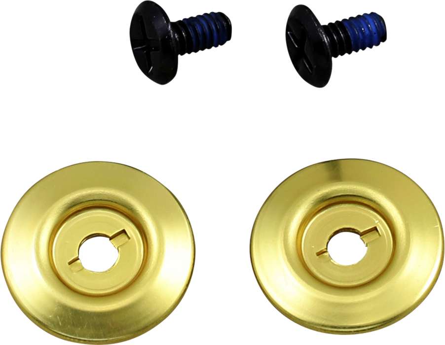 BILTWELL Gen 2 Hardware Kit - Black Screw - Gold Baseplate 0034-150-66