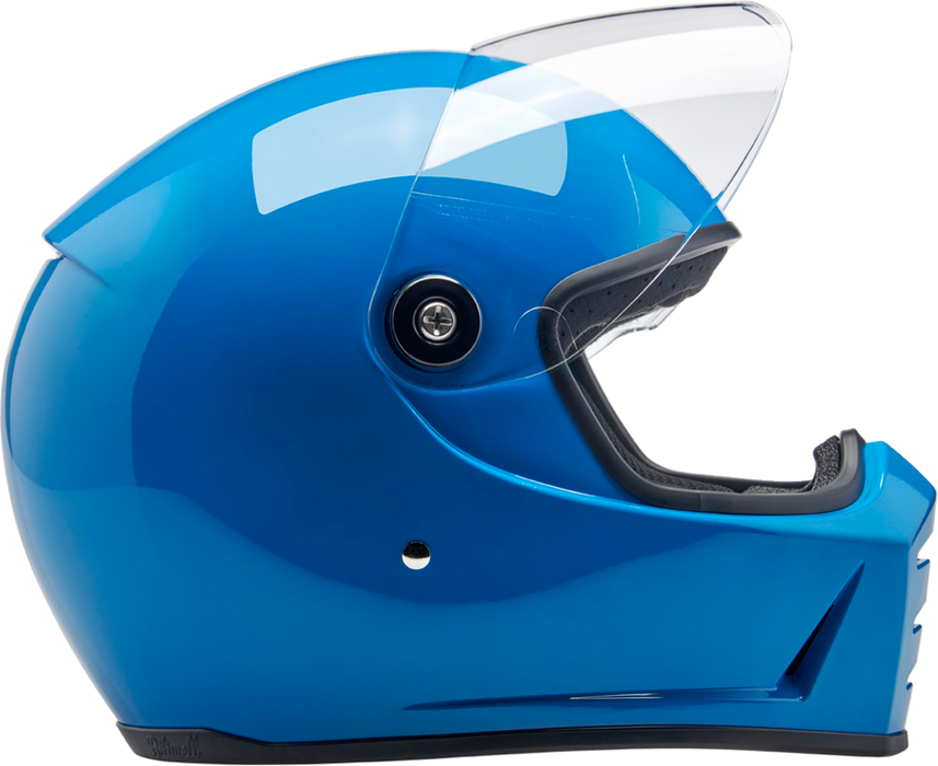 BILTWELL Lane Splitter Motorcycle Helmet - Gloss Tahoe Blue - XS 1004-129-501