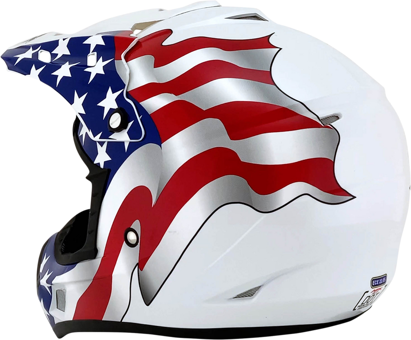 AFX FX-17 Helmet - Flag - White - 4XL 0110-7634