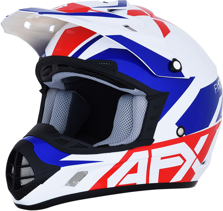 AFX FX-17 Motorcycle Helmet - Aced - Red/White/Blue - Small 0110-6479