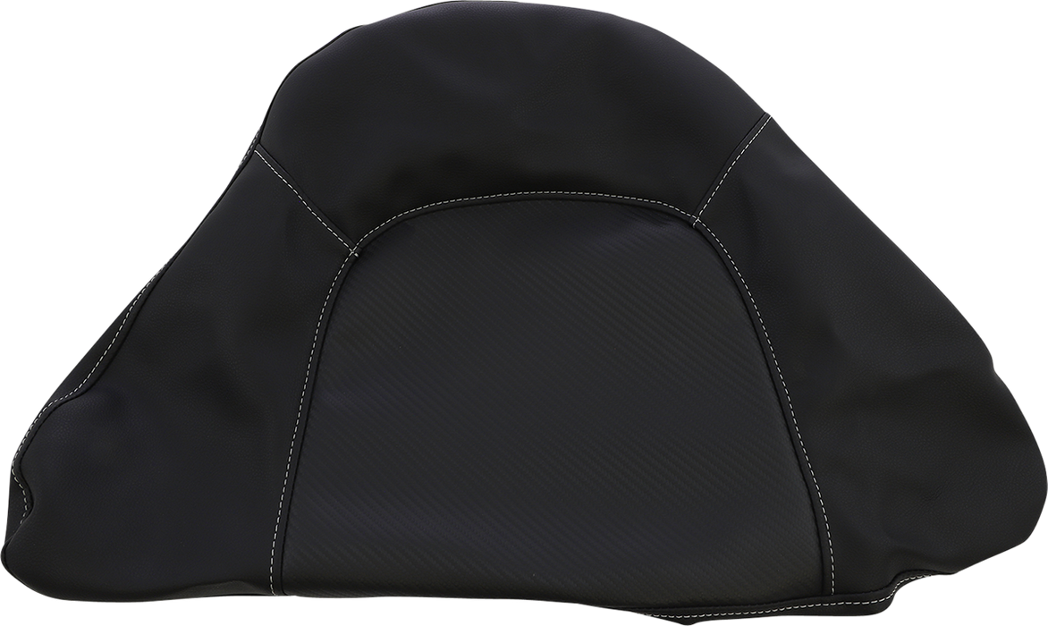 SADDLEMEN Tour-Pak Backrest Pad Cover - Carbon Fiber - Black 01-11884CF