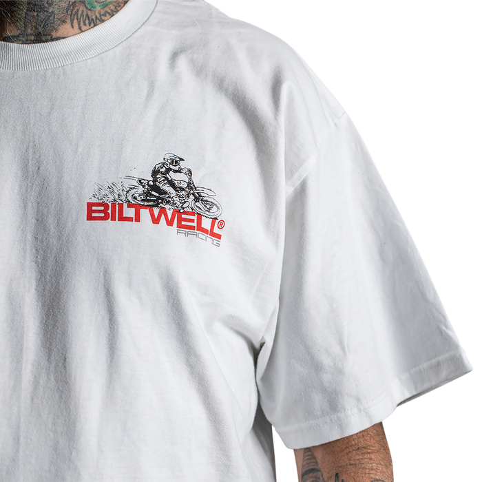 BILTWELL Spare Parts T-Shirt - White - 2XL 8101-054-006