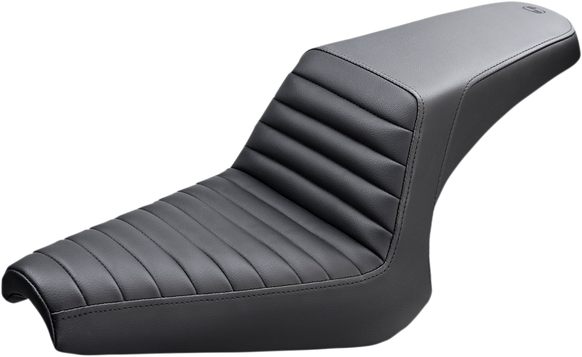 SADDLEMEN Step Up Seat - Front Tuck-n-Roll - Black Y13-16-171