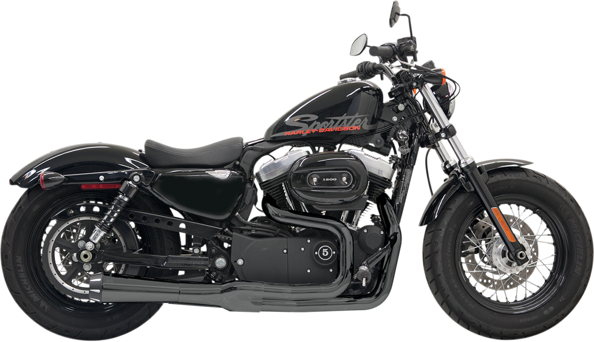 BASSANI XHAUST Mega Power Exhaust - Black 1X22RB