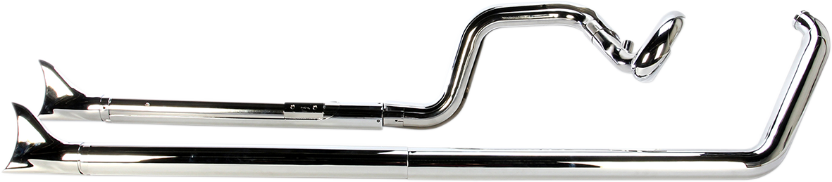 COBRA True Dual Exhaust - Fishtail Softail  2007-2011  6988