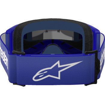 ALPINESTARS Goggles Vision 3 Goggles - Wordmark - Blue - Silver Mirror 5103225-7266