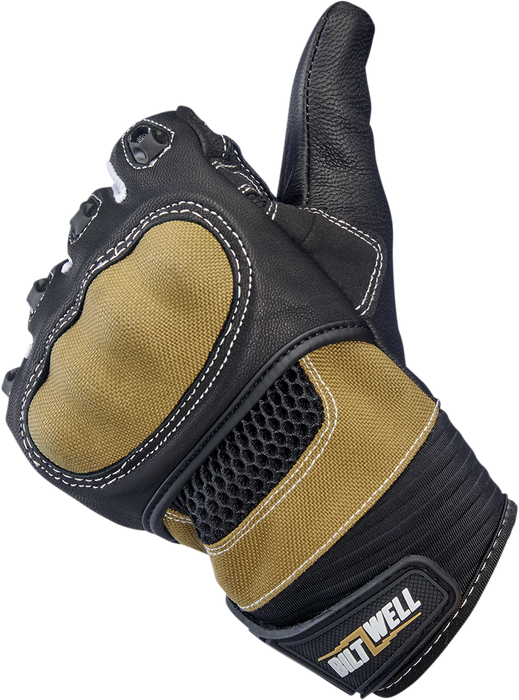 BILTWELL Bridgeport Gloves - Tan - Large 1509-0901-304