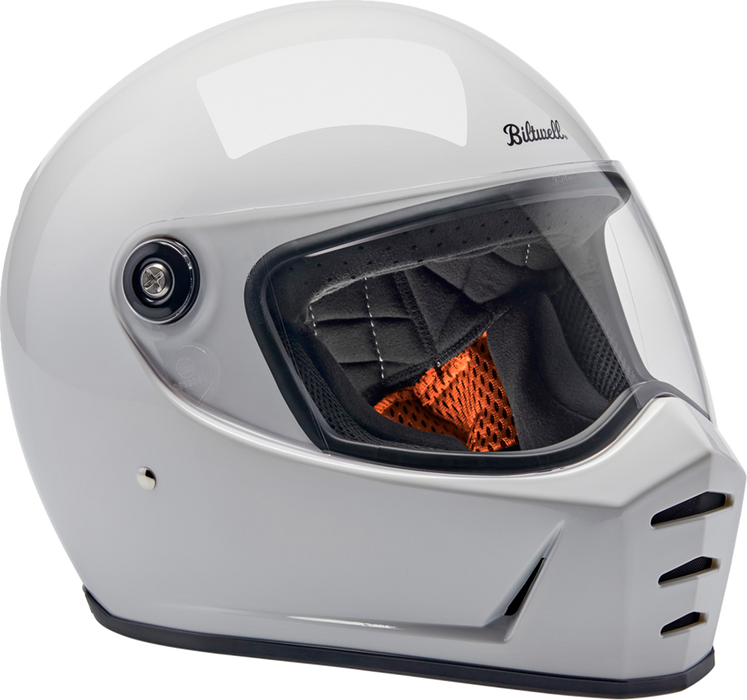 BILTWELL Lane Splitter Helmet - Gloss White - Medium 1004-104-503