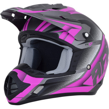 AFX FX-17 Helmet - Force - Frost Gray/Fuchsia - XS 0110-5208