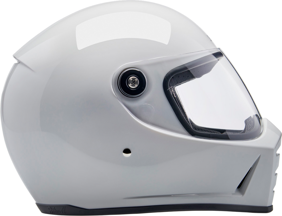 BILTWELL Lane Splitter Helmet - Gloss White - Large 1004-104-504