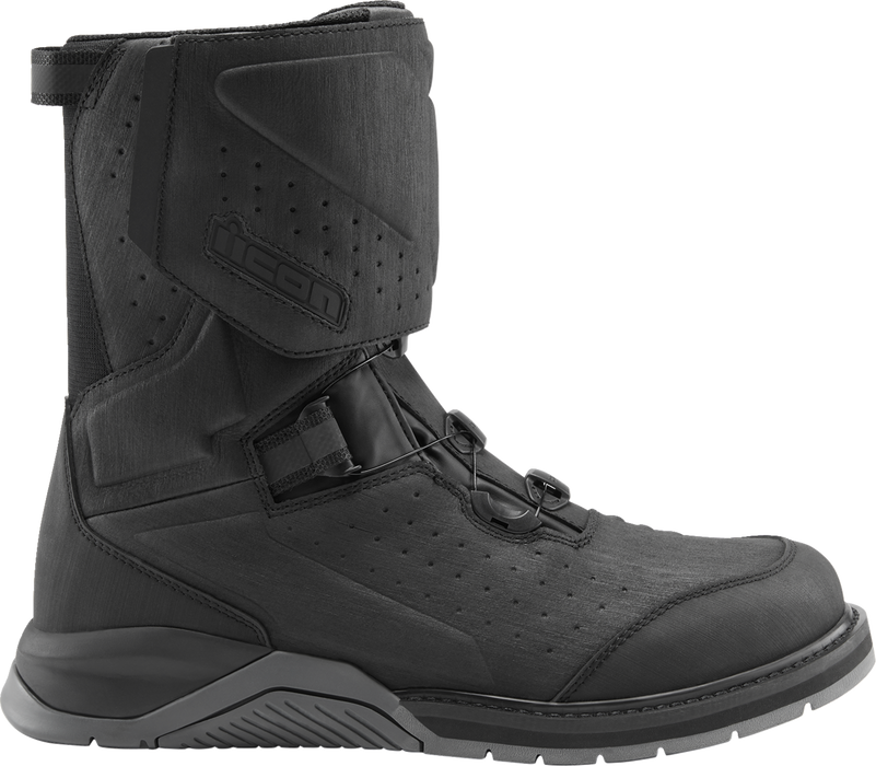 ICON Alcan Waterproof Boots - Black - Size 10.5 3403-1238