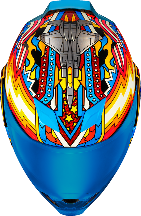 ICON Airflite™ Motorcycle Helmet - Flyboy - Blue - 2XL 0101-16015