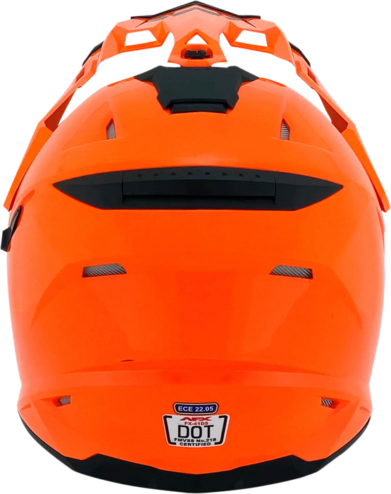 AFX FX-41DS Motorcycle Helmet - Safety Orange - XS 0110-3766