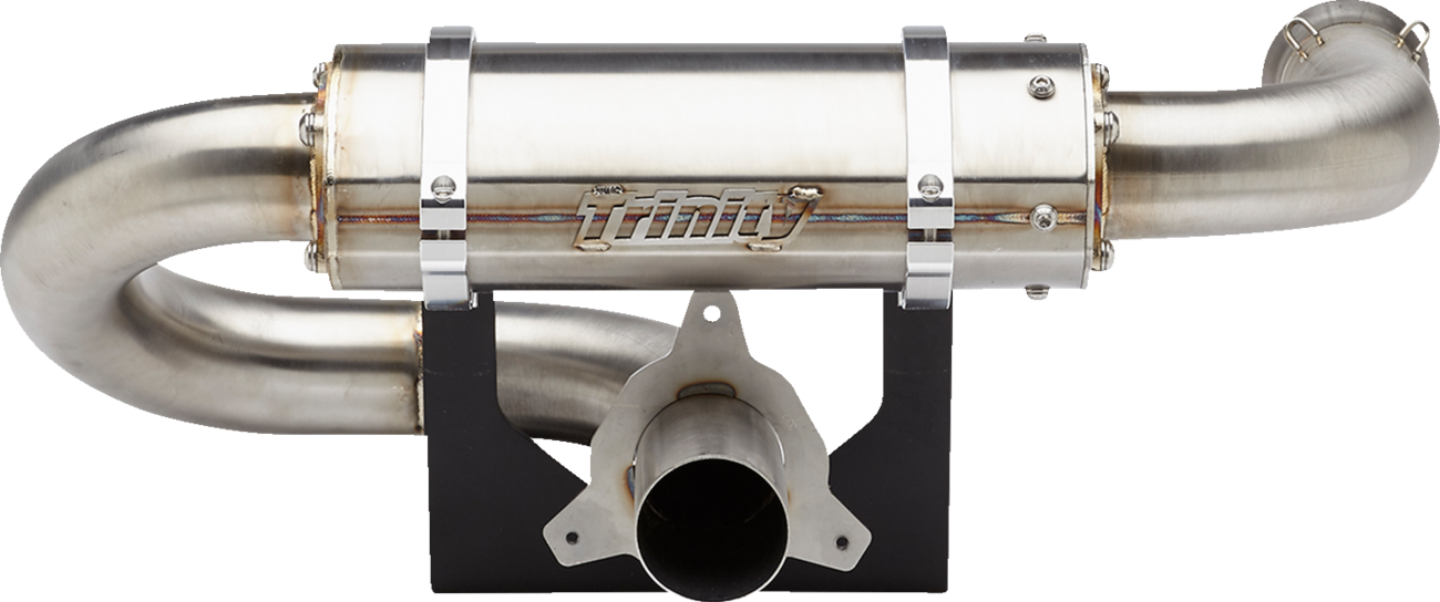 TRINITY RACING Center Exit Slip-On Muffler - Without Tip Maverick  TR-4184S