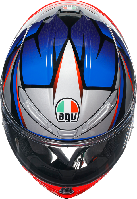 AGV K6 S Motorcycle Helmet - Slashcut - Black/Blue/Red - Medium 2118395002015M