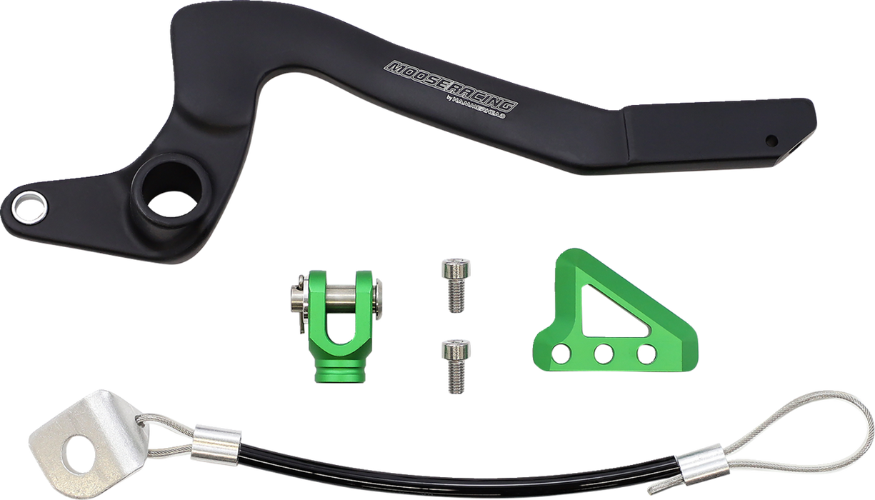 MOOSE RACING Brake Pedal - Green - Kawasaki 82-0344-21-33