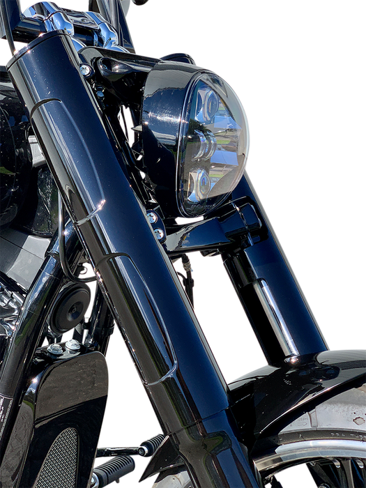 KODLIN MOTORCYCLE Fork Cover - Black - Softail Breakout FXBR/FXBRS K46660