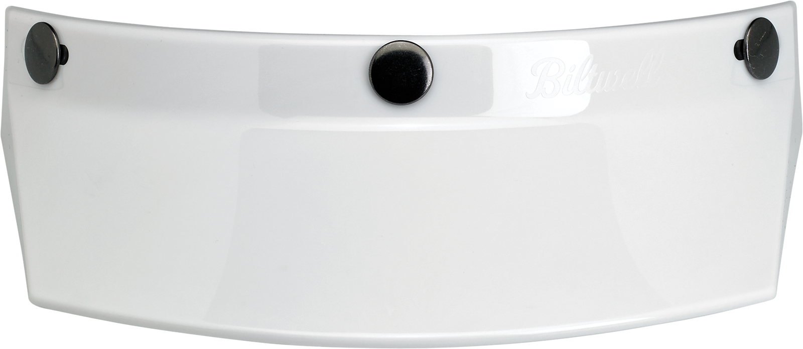 BILTWELL Moto 3-Snap Visor - White 2002-562