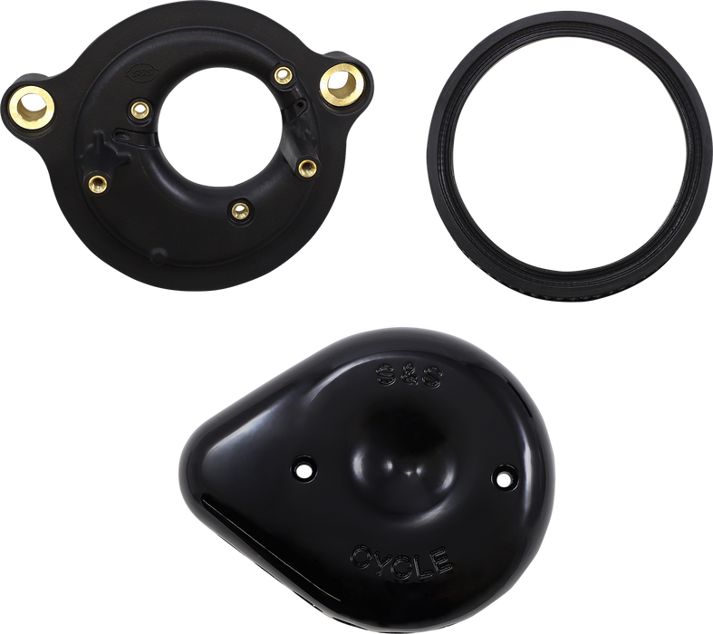 S&S CYCLE Mounted Air Cleaner - Black - M8 FIT 17-21 MODELS 170-0436C