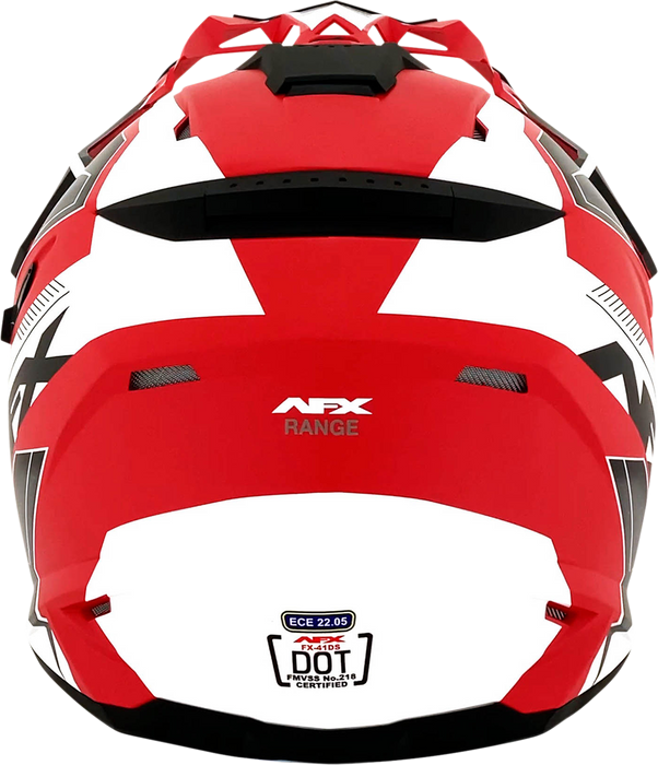 AFX FX-41 Motorcycle Helmet - Range - Matte Red - XL 0140-0069