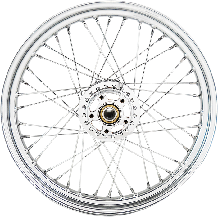 DRAG SPECIALTIES Front Wheel - Dual Disc/No ABS - Chrome - 19"x2.50" - '11+ 1200C/1200X DUAL DISC,XL1200C/X ONLY 64561D